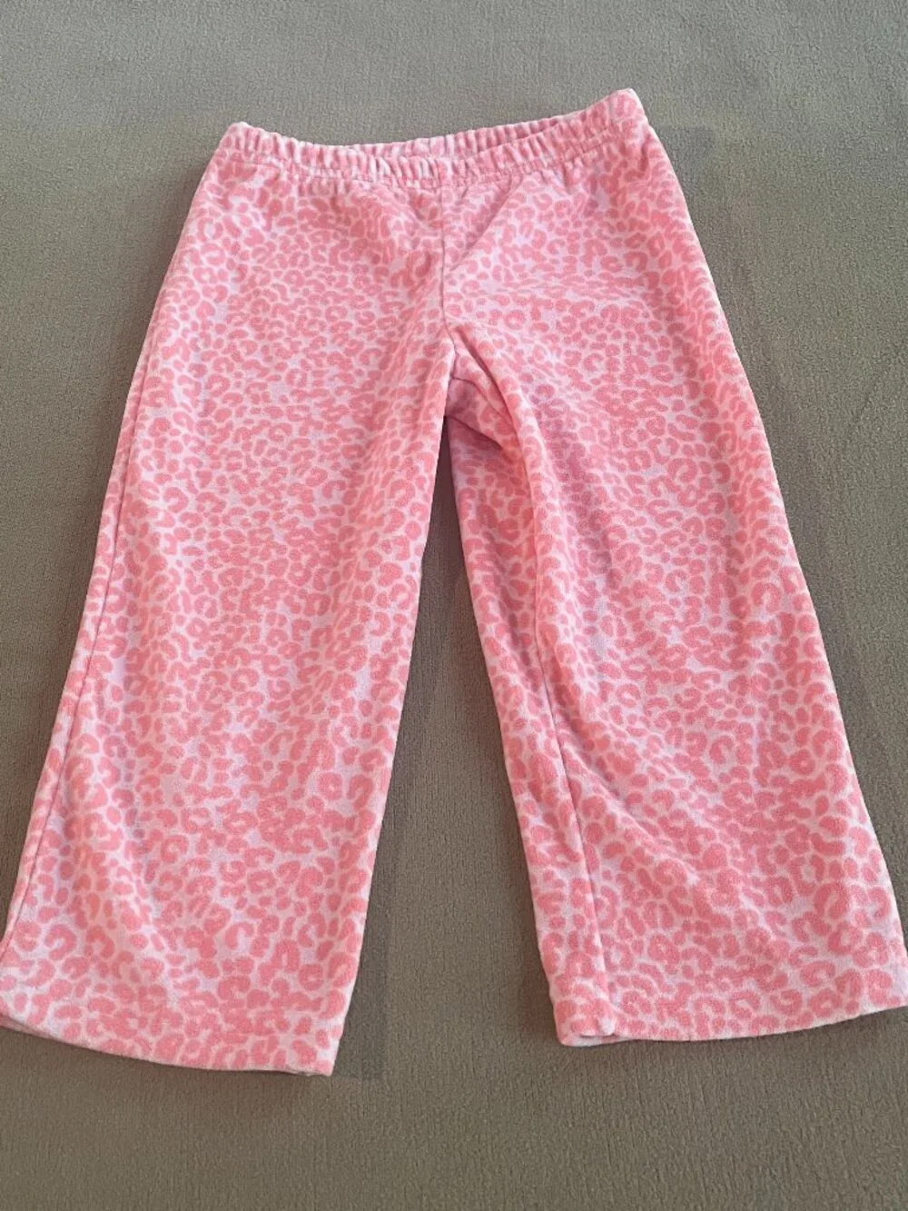 Carter's Toddler Girls Pink Leopard Pool-on Fleece Pants Size 2T New